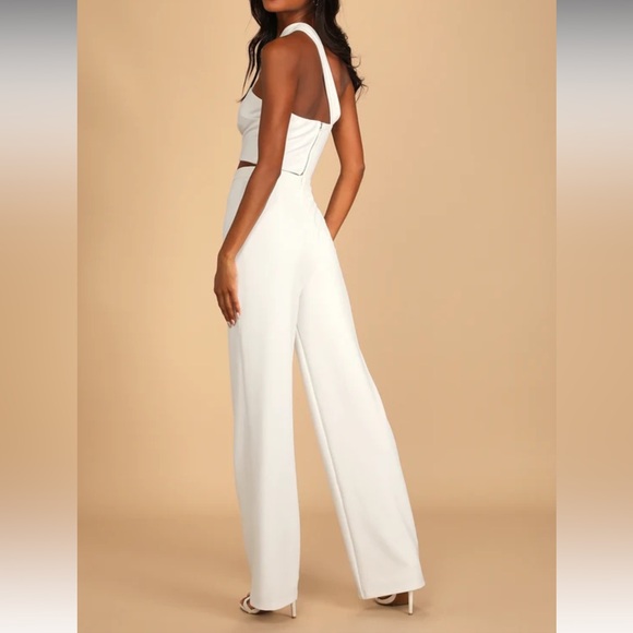 Lulus white two piece jumpsuit - Picture 2 of 11